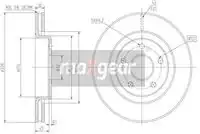 Тормозной диск MAXGEAR 192323 вентилируемый , передняя ось