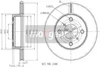 Тормозной диск MAXGEAR 192327 вентилируемый передняя ось