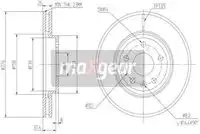 Тормозной диск MAXGEAR 192334 вентилируемый передняя ось