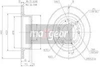 Тормозной диск MAXGEAR 192372 вентилируемый , передняя ось