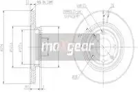 Тормозной диск MAXGEAR 192376 вентилируемый передняя ось