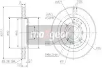 Тормозной диск MAXGEAR 192400 вентилируемый , передняя ось