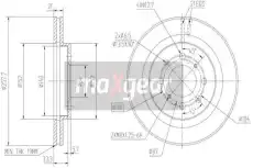 Тормозной диск MAXGEAR 192400 вентилируемый , передняя ось