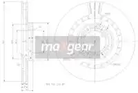 Тормозной диск MAXGEAR 192446 вентилируемый передняя ось