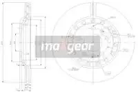 Тормозной диск MAXGEAR 192512 вентилируемый , задняя ось