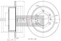 Тормозной диск MAXGEAR 192526 полный , задняя ось