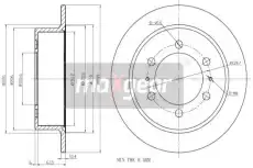 Тормозной диск MAXGEAR 192526 полный , задняя ось