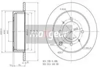 Тормозной диск MAXGEAR 192557 полный задняя ось