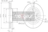Тормозной диск MAXGEAR 192562 вентилируемый , передняя ось