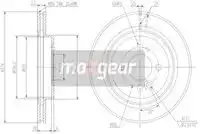 Тормозной диск MAXGEAR 192564 вентилируемый , передняя ось