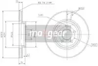 Тормозной диск MAXGEAR 192784 вентилируемый , передняя ось