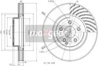 Тормозной диск MAXGEAR 192859 вентилируемый , передняя ось
