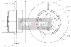 Тормозной диск MAXGEAR 193213 вентилируемый , передняя ось