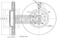 Тормозной диск MAXGEAR 193215 вентилируемый , передняя ось