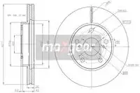Тормозной диск MAXGEAR 193216 вентилируемый , передняя ось