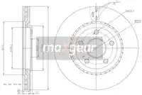Тормозной диск MAXGEAR 193226 вентилируемый , передняя ось