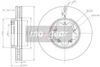 Тормозной диск MAXGEAR 193231 вентилируемый , передняя ось