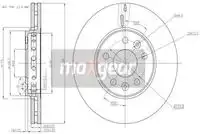 Тормозной диск MAXGEAR 193241 вентилируемый , передняя ось
