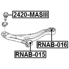 Шаровая опора FEBEST 2420-MASIII