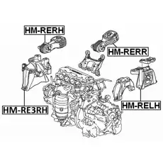 Подушка крепления двигателя FEBEST HM-RE3RH