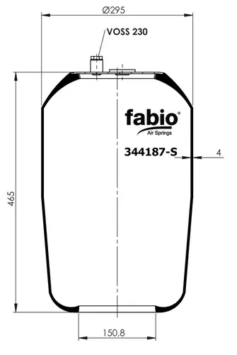 Пневмобаллон без ст. 344187-S FABIO
