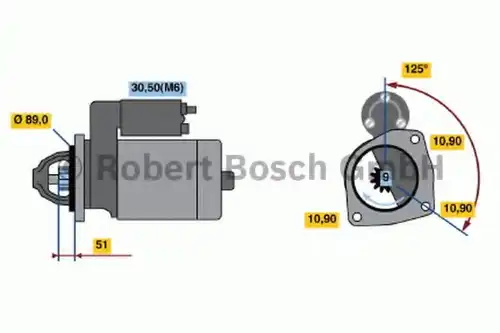 Стартер BOSCH 0 001 231 033