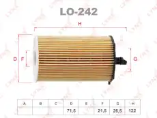 Фильтр масляный LYNXAUTO LO-242