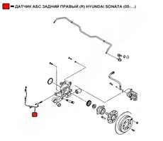 Датчик ABS WENDERW WEKR1012