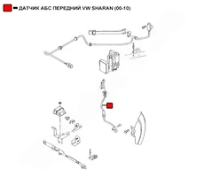 Датчик ABS WENDERW WEKR1015