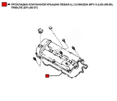 Прокладка клапанной крышки WENDERW WEPR0395