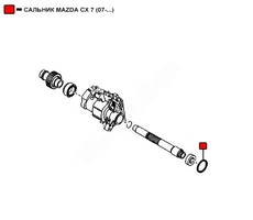 САЛЬНИК MAZDA CX 7 (07-...) WE12147C WENDERW