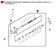 Цилиндр сцепления WENDERW WECE008
