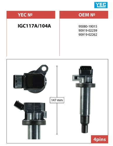 Катушка зажигания YEC IGC117F