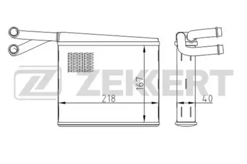 Радиатор печки ZEKKERT MK5115