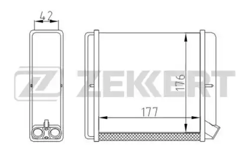 Радиатор печки ZEKKERT MK5005
