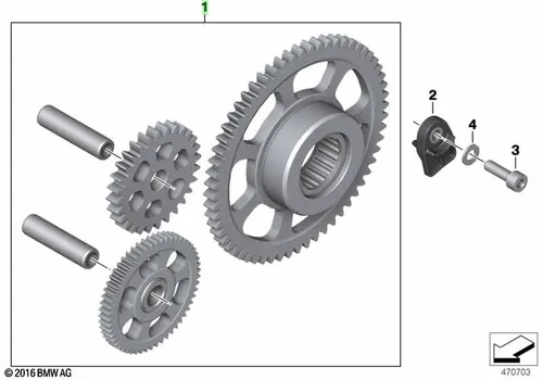 КОМПЛЕКТ ПРИВОДА СТАРТЕРА 11269898042 BMW
