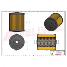 Фильтр масляный HIFI SO6186