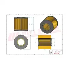 Фильтр масляный HIFI SO7067