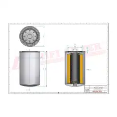 Фильтр масляный HIFI SO3316