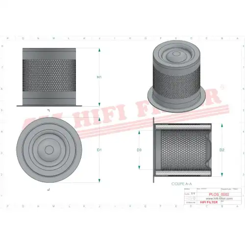 Фильтр воздушный HIFI OS5004