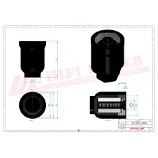 Фильтр выхлопной системы HIFI KD70436