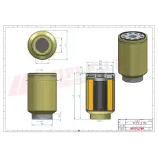 Топливный фильтр HIFI SN55445
