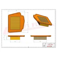Фильтр воздушный HIFI SA12722