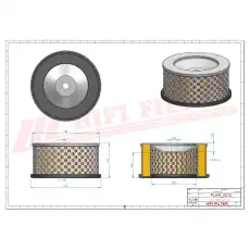 Фильтр воздушный HIFI SA12450