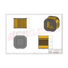 Фильтр воздушный HIFI SA12507