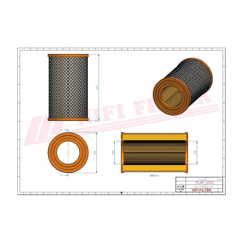 Воздушный фильтр SA11105 HIFI