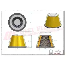 Фильтр воздушный HIFI SA12414