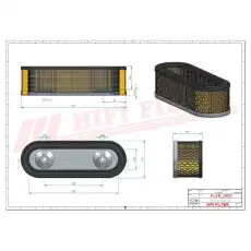 Фильтр воздушный SA11135 HIFI