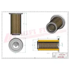 Фильтр воздушный HIFI SA16565