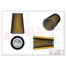 Фильтр воздушный HIFI SA11763